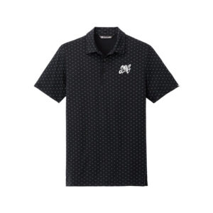 Swag CoolWick TravisMathew Oceanside Geo Bowling Polo - Black Aegean Blue