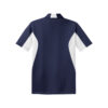 CoolWick Men's Tall Side Blocked Micropique Bowling Polo back - True Navy/White