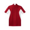 CoolWick Men's Tall Side Blocked Micropique Bowling Polo back - True Red/White