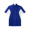 CoolWick Men's Tall Side Blocked Micropique Bowling Polo back - True Royal/White
